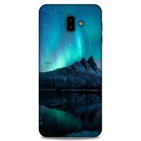 Lopard Samsung Galaxy J6 Plus Uyumlu Kılıf Gece'S (35) Fit Design Kılıf Kuzey Işıkları