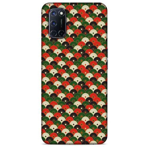 Oppo A72 Kılıf Japonya (33) Hybrid Kılıf Yeşil Kırmızı