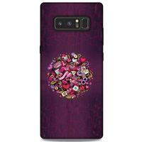 Samsung Galaxy Note 8 Kılıf Hediyelik Seri Sevgililer Günü (36) 14 Şubat Glitter Kılıf