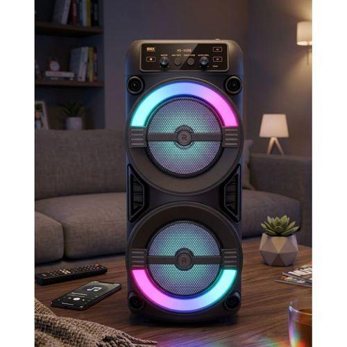 Rgb Işıklı Taşınabilir Bluetooth Hoparlör Güçlü Stereo Ses