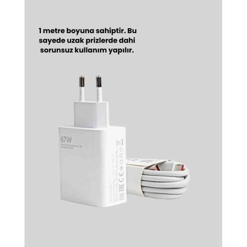 67 Watt Güçlü Turbo Şarj Aleti Samsung Note 10 Note 20 Uyumlu