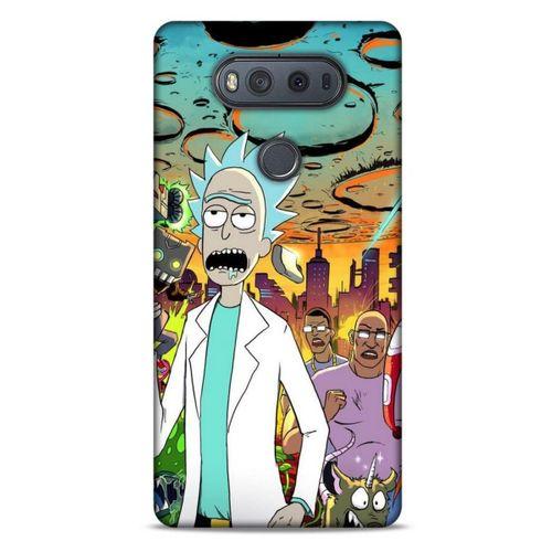 LG K61 Uyumlu Kılıf Rick And Morty (42) Rugged Armor Kılıf Story Train Morty