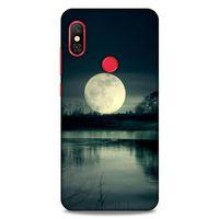 Lopard Xiaomi Redmi Note 6 Pro Uyumlu Kılıf Gece'S (36) Glitter Kılıf Ay Göl