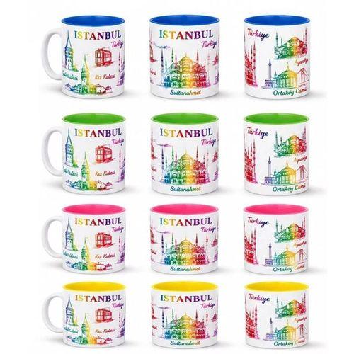 İstanbul Temalı Cam Kupa Bardak Alk5904