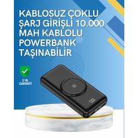 İphone Ve Android Uyumlu 10000mah Powerbank – Hem Kablolu Hem Kablosuz