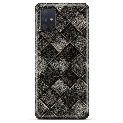 Samsung Galaxy M51 Kılıf Patchwork (25) Antişok Kapak Siyah Gri