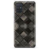Samsung Galaxy M51 Kılıf Patchwork (25) Antişok Kapak Siyah Gri
