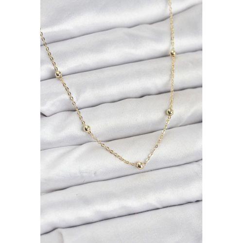 CM Gold Renk Top Zincirli Kadın Kolye