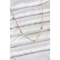 CM Gold Renk Top Zincirli Kadın Kolye