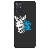 Animax Cool Zebra Samsung Galaxy A71 Kılıf Desenli Silikon