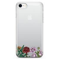 Apple iPhone 7 Kılıf Çiçek Üçlü Arka Kapak Koruma Desenli Full Koruyucu