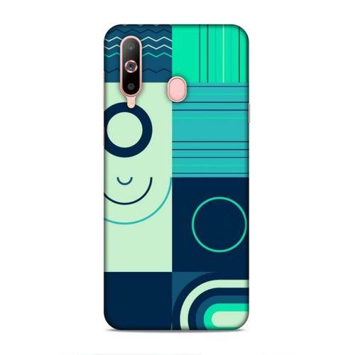 Samsung Galaxy A60 Uyumlu Kılıf Insomnia (10) Full Koruma Kılıfı Yeşil Lacivert