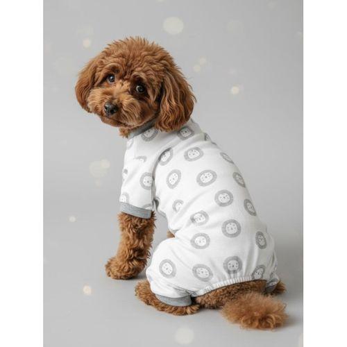 Soft Lion Köpek Tulumu | Pamuklu Penye Köpek Pijaması | Küçük Irklar İçin | Tüy Dökülmesini Azaltır