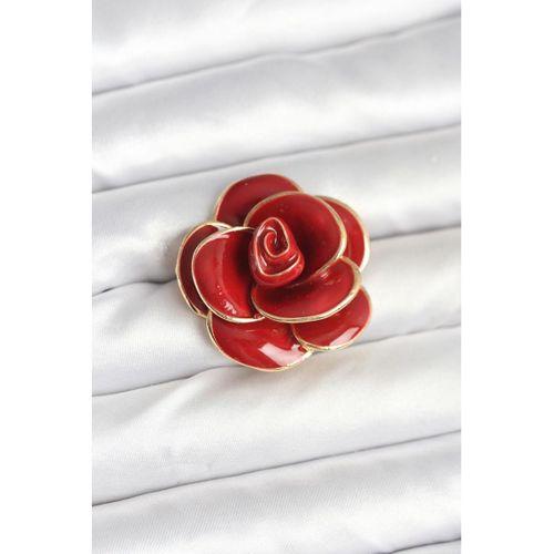 Kırmızı Gül Model Broş