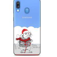 Zoologix (36) Samsung Galaxy A40 Şeffaf Kılıf Silikon Desenli