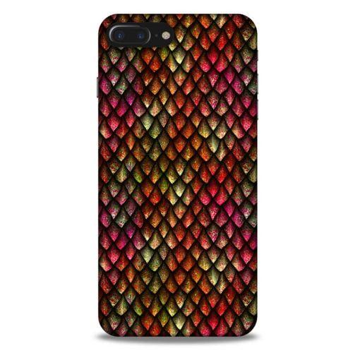 Apple Iphone 7 Plus Kılıf Dragons (8) Baskılı Kılıf Ejderha Deri Pembe