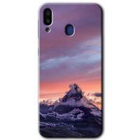 MRCİLETİSİM Samsung Galaxy M10 Kılıf HD Desen Baskılı Arka Kapak + Temperli Cam - Zirve