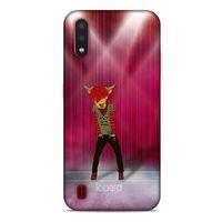 Samsung Galaxy A01 Kılıf FunnyMaX (27) Tasarımlı Kılıf Fuşya