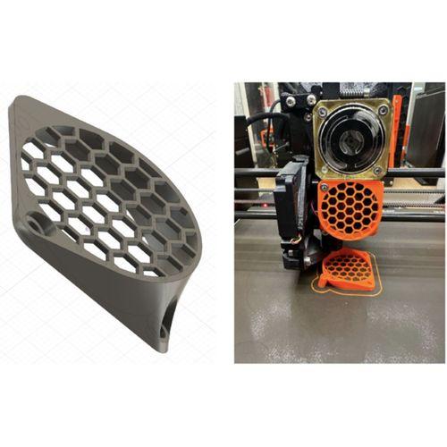 Prusa MK4 Extruder Hotend Fan Shroud 3D Baskı (Bu ürün Sadece Plastik parçadır - Almadan Önce Soru Sorabilirsiniz)