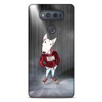 LG K61 Kılıf FunnyMaX (41) Tank Kılıf Gri Bull Teriyer