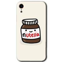 iPhone XR Kılıf HD Desen Baskılı Arka Kapak - Nutella Aşkım + Kırılmaz Cam