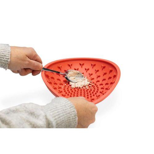 Beeztees Yavru Köpek Mama Yeme Oyuncağı, Silikon, Kırmızı, 19cm