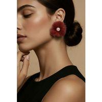 Monalisa Home İncili Peluş Figürlü Küpe