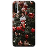 Huawei Y8P Kılıf Kapak - Happy New Year +Hayalet Ekran Yandan Gözükmez