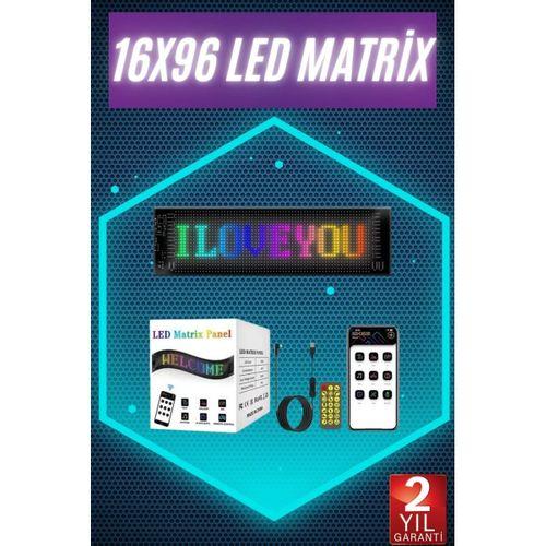 Digital Araba Yazısı Ekran Matrix En Büyük Boy 16x96 Matrix Led Panel