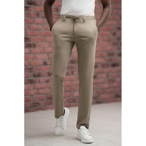 Regular Fit Likralı Penye Kumaş Beli İplikli Ve Lastikli Jogger Pantolon