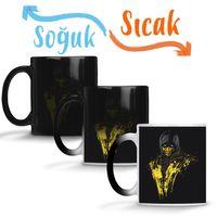 Scorpion Mortal Kombat Sihirli Kupa Bardak Porselen