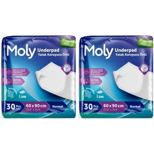 Moly Yatak Koruyucu Örtü 30 lu 2 paket / 60 adet