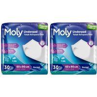 Moly Yatak Koruyucu Örtü 30 lu 2 paket / 60 adet