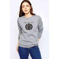 Dream Theater Majesty Art Metal Rock Baskılı Gri Kadın Sweatshirt
