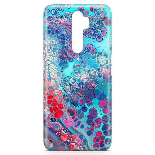 Oppo A9 2020 Kılıf Mermer Bubbles Arka Kapak Koruma Desenli Full Koruyucu