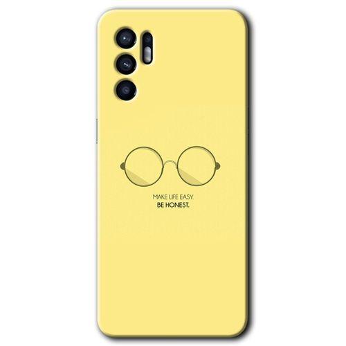 OPPO Oppo Reno 6 Kılıf HD Desen Baskılı Arka Kapak - Be Honest