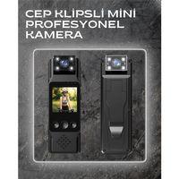 Wifi Destekli Mini Kamera – 180° Dönebilen Lens, 1080p Video, Tft Ekranlı