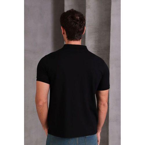 Erkek Slim Fit Pamuklu Yumuşak Doku Nefes Alan Kumaş Yakalı Tişört