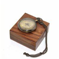 Ahşap Kutulu Pirinç Köstekli Saat Model 11