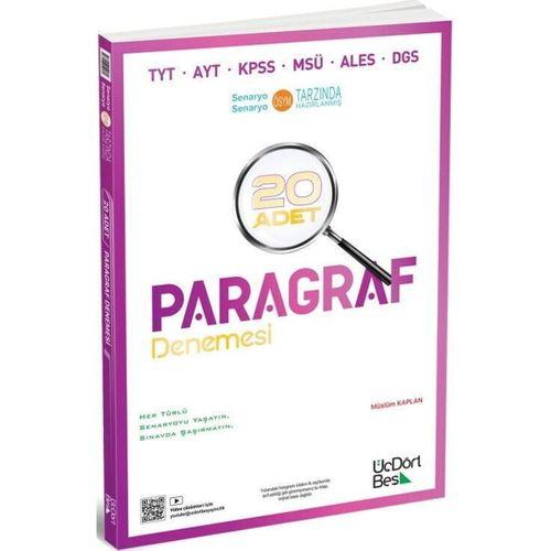 Paragraf 20 Adet Denemesi ÜçDörtBeş Yayınları