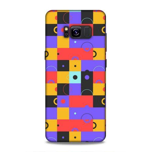 Samsung Galaxy S8 Uyumlu Kılıf Insomnia (37) Silicone Cover Mor Sarı