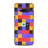 Samsung Galaxy S8 Uyumlu Kılıf Insomnia (37) Silicone Cover Mor Sarı