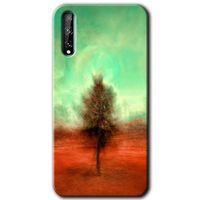 Huawei P Smart S Kılıf HD Desen Baskılı Arka Kapak - Outlines Paint + Kırılmaz Cam