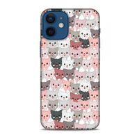 Lopard Apple iPhone 12 Mini Uyumlu Kılıf Kediler (31) TPU Kılıf Minikler