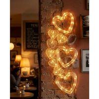 Dekoratif Kalp Led Neon Lamba Romantik Oda Balkon Ve Masa Üstü Işığı