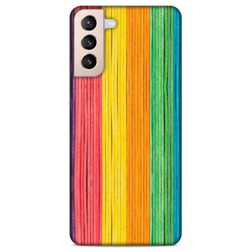 Lopard Samsung Galaxy S21 Plus Uyumlu Kılıf Wood'X (28) Arka Kapak Desenli