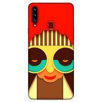 Lopard Samsung Galaxy A20s Uyumlu Kılıf Soyut Sanat (5) Baskılı Koruma Kabı