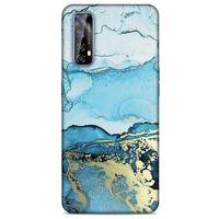 Realme 7 Uyumlu Kılıf Mavi Delisi (2) Kabı Mürekkep