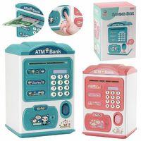 Parmak İzi Görünümlü Elektronik Şifreli Otomatik Kağıt Para Alan ATM Kumbara