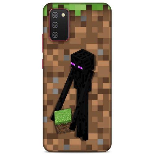 Lopard Samsung Galaxy A02S Uyumlu Kılıf PiXel (26) Tpu Silikon Kılıf Kahverengi MC